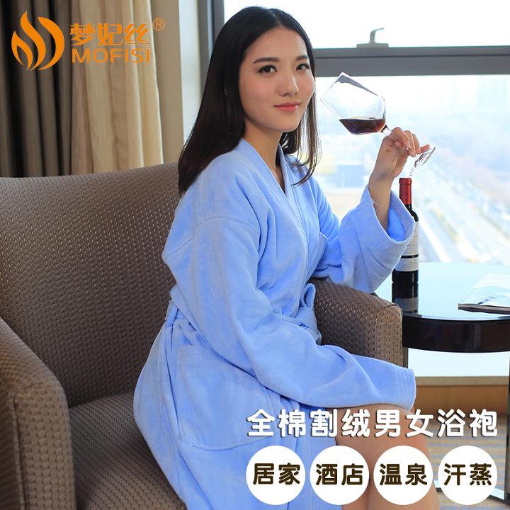 厂家直销 纯棉浴衣浴袍 秋冬款纯棉加厚 浴衣 睡袍 柔软超强  酒店浴袍  纯棉浴袍  纯棉酒店浴袍