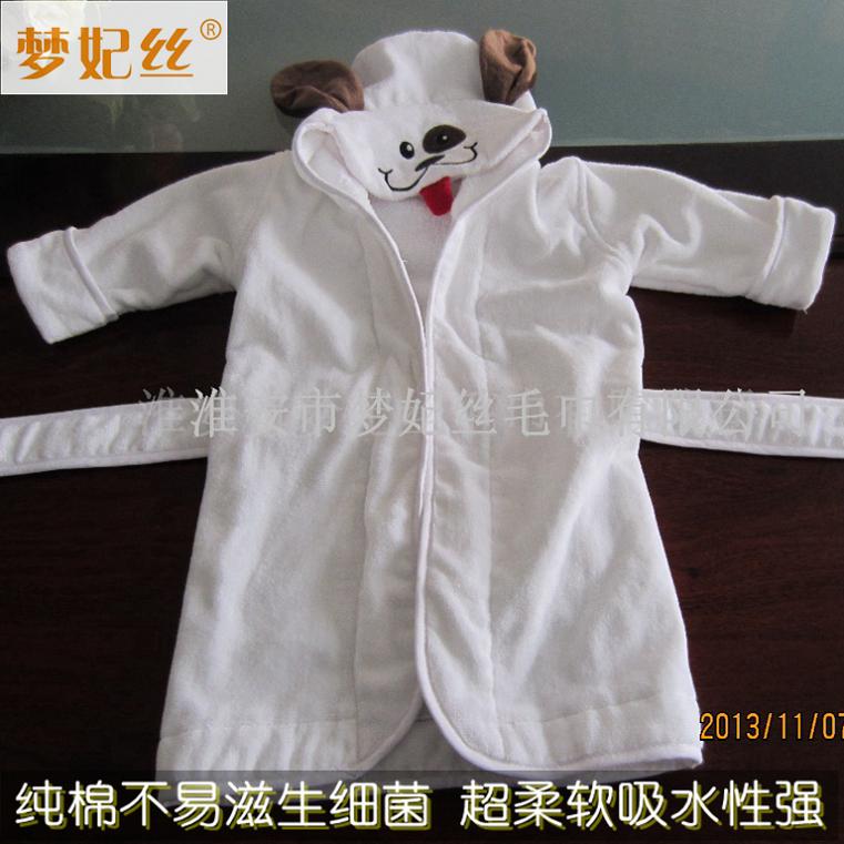 儿童青少年浴袍 冬款 全棉浴袍 卡通带帽睡袍 儿童柔软浴衣  酒店浴袍  纯棉浴袍  纯棉酒店浴袍