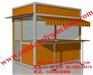 木制广场移动商卖车。外贸小商品售卖亭