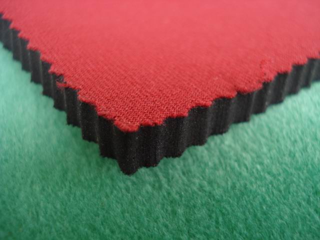 双面贴红T佳积布黑色SBR总厚2.5mm潜水料，neopre  neoprene