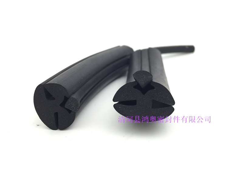 玻璃三口密封條 鋼化玻璃密封膠條 玻璃鑲嵌三口膠條