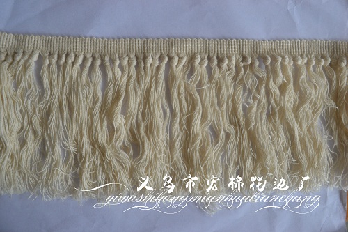 窗帘花边厂家直销 辅料 1排结棉流苏 15cm 量大从优  15cm排须  打结棉排须