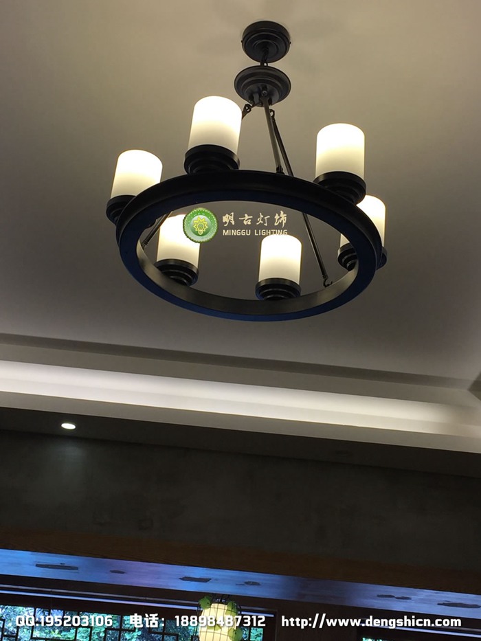 烤鸭酒楼吊灯 中式酒楼吊灯 餐厅工程灯具 餐厅灯具定制设计