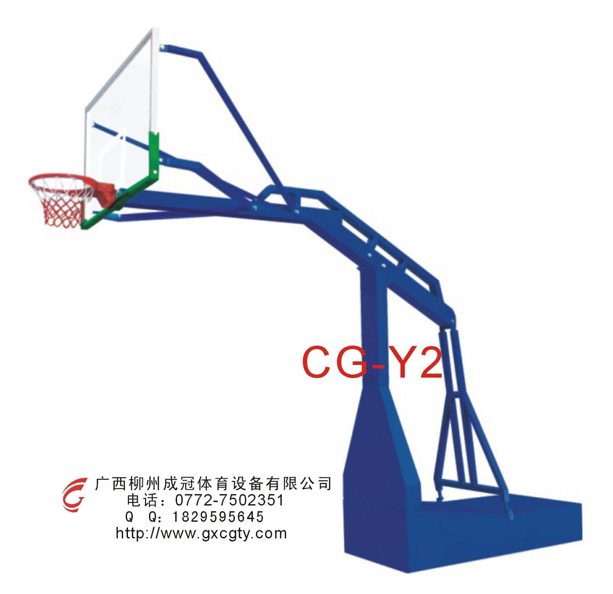 柳州透明板运动场篮球架批发  埋地球场篮球架  实用球场篮球架  透明板篮球架