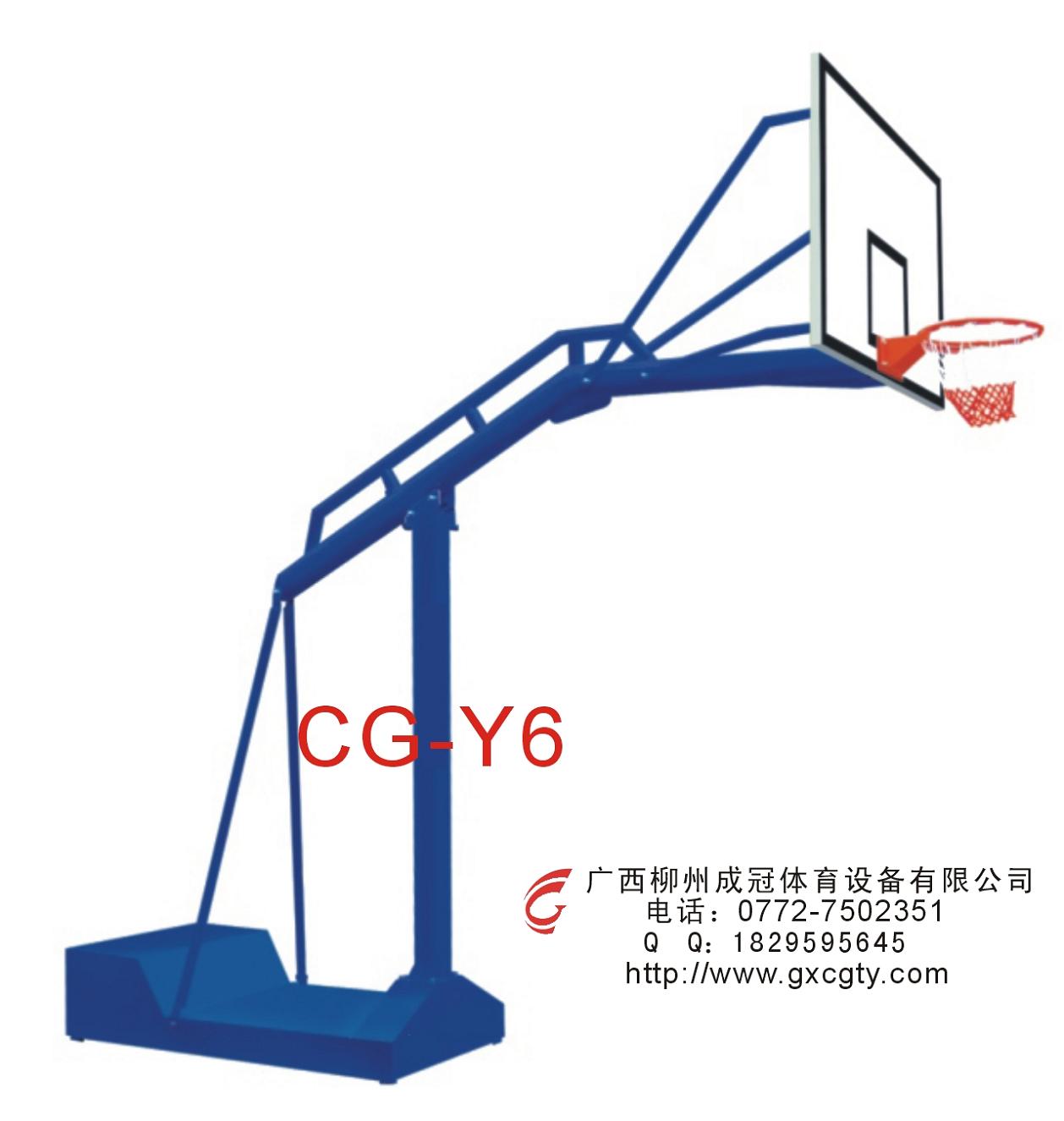 柳州透明板运动场篮球架批发  埋地球场篮球架  实用球场篮球架  透明板篮球架