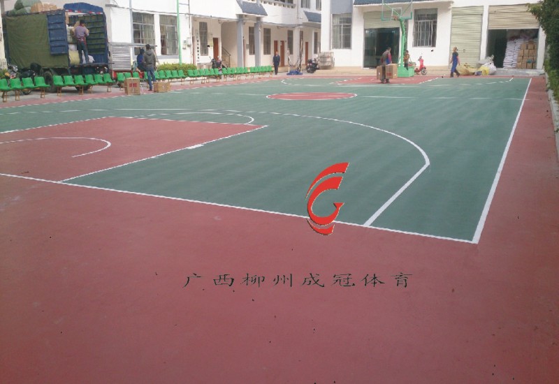 南宁硅胶球场画线方法  羽毛球场画线  气排球场画线