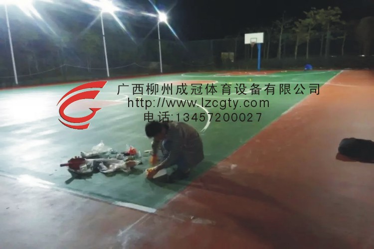 桂林长河硅PU地垫球场施工队  硅PU地胶球场  硅PU球场地垫  硅PU供应商