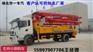 看小型31米混凝土天泵车实际施工现场
