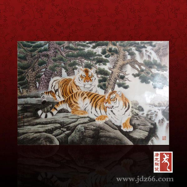 手工绘制瓷板画 定制瓷板画