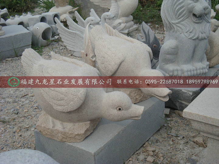 石雕喷水动物3