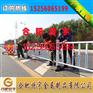 安徽合肥新华学院对面2公里M形市政道路隔离栏提前完工