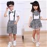 圣浪服饰供应幼儿园园服短袖衬衣制服套装定做