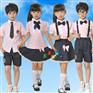 圣浪服饰供应幼儿园园服短袖衬衣制服套装定做