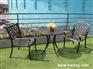 纹竹太师椅|花园别墅家具|拆装铸铝椅|馨宁居户外家具