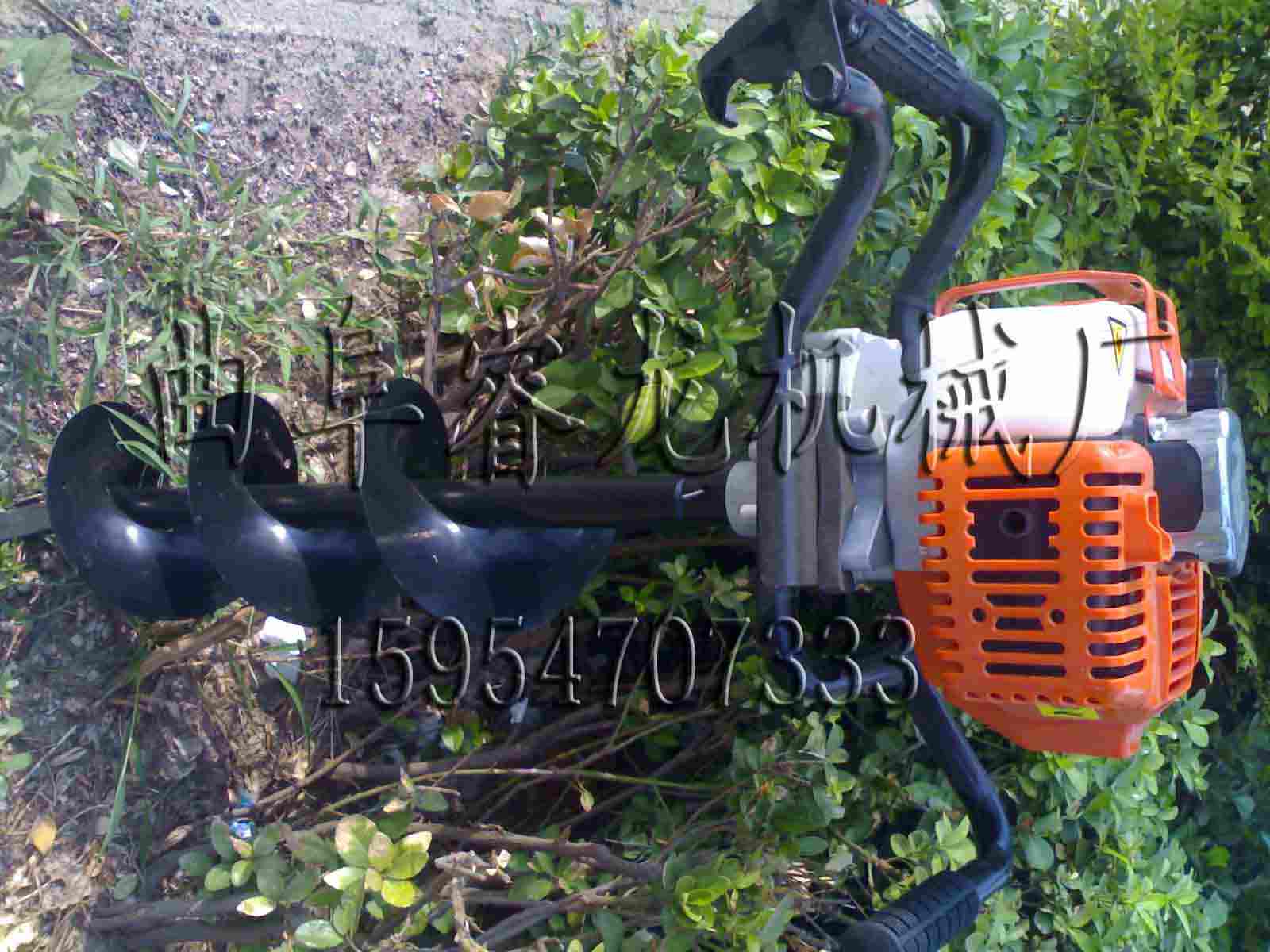 52cc手提挖坑机视频  单人挖坑机视频  双人手提挖坑机  手提钻孔机价格