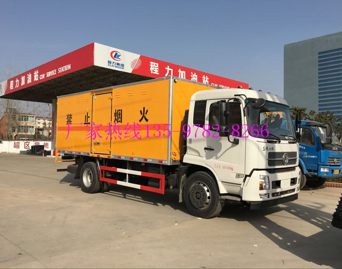 东风天锦易燃气体厢式运输车-二类危险品车 东风天锦易燃气体厢式运输车-二类危险品车