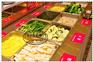黑龙江火锅店专用点菜柜自助餐展示柜卧式带盘子