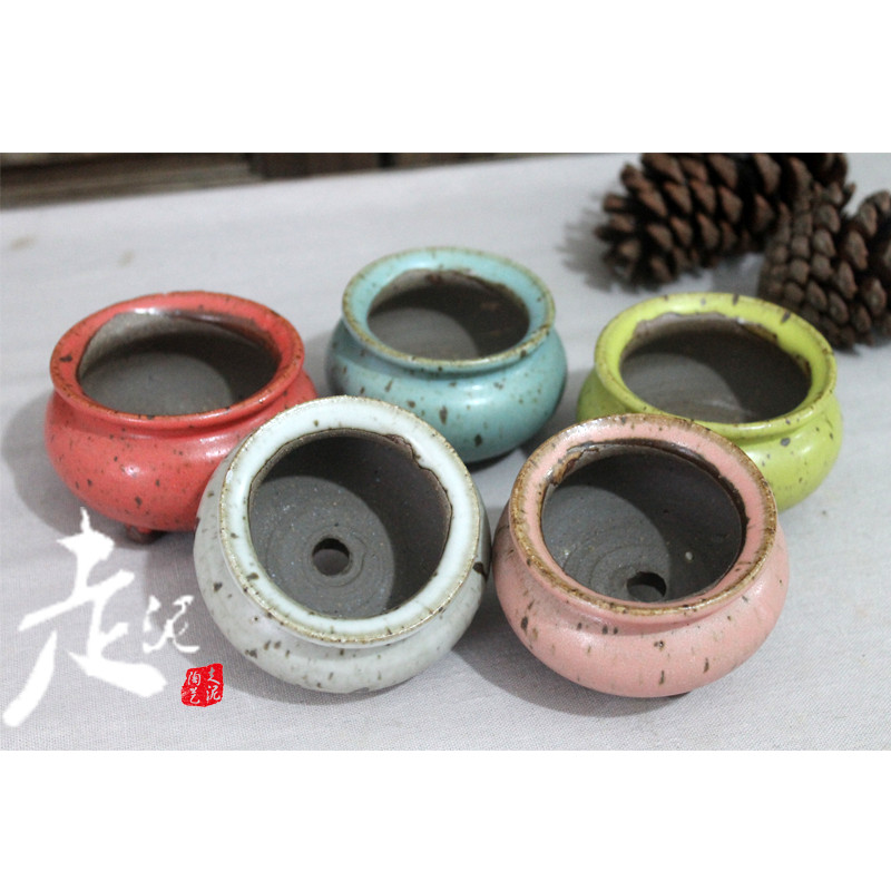 走泥陶艺多肉花盆小 韩式手工植物花盆 迷你粗陶花盆 陶瓷 批&nbsp;&nbsp;多肉盆&nbsp;&nbsp;手工陶瓷花盆&nbsp;&nbsp;手工迷你植物盆
