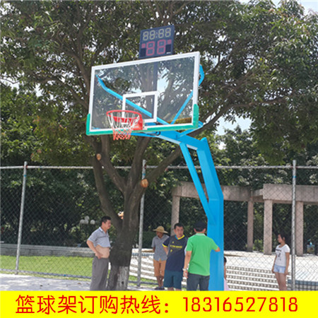 深圳全移动式篮球架丁字形篮球架篮球架 可移动  篮球柱  蓝球架
