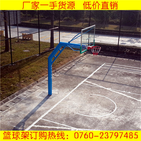 江门国际标准篮球架小区篮球架固定篮球架  篮球柱  蓝球架