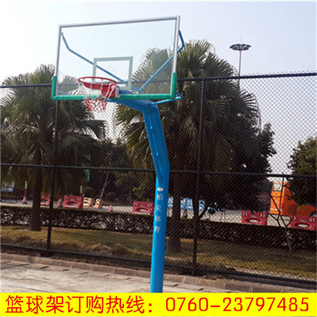 阳江篮球架价格钢化玻璃篮球板安全稳固的篮球架  篮球柱  蓝球架