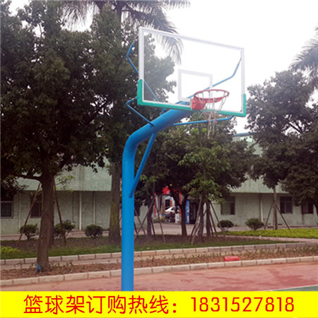 阳江篮球架价格钢化玻璃篮球板安全稳固的篮球架  篮球柱  蓝球架