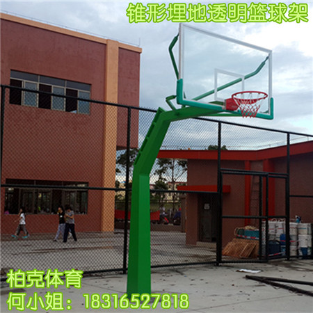 深圳可推动篮球架锥形篮球架220mm圆管篮球架  篮球柱  蓝球架