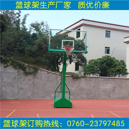 拱北篮球架价格凹箱仿液压篮球架比赛型标准篮球架  篮球柱  蓝球架