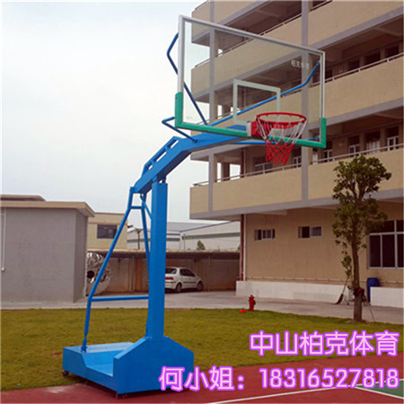 拱北篮球架价格凹箱仿液压篮球架比赛型标准篮球架  篮球柱  蓝球架