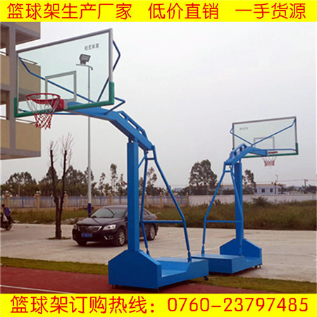 珠海透明板篮球架户外移动篮球架带配重箱篮球架  篮球柱  蓝球架