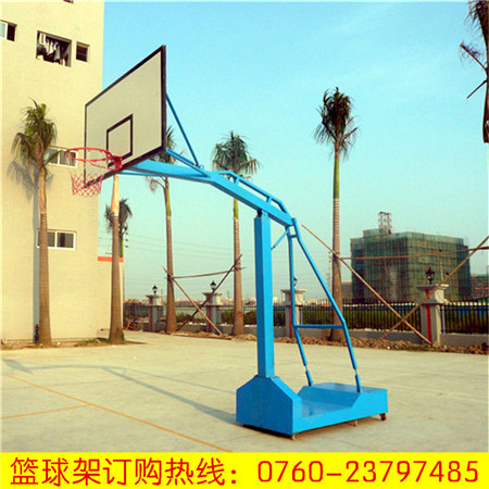 三水篮球架款式按客户要求定制篮球架固定式单臂篮球架  篮球柱  蓝球架