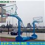 阳江加大加厚型篮球架钢化玻璃篮球板单臂移动式篮球架