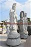 观音佛像 石雕观音摆件 寺庙佛像雕塑 青石佛像