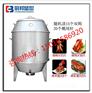 圆形燃气烤鸭炉|木炭双层烤鸭机器|透明玻璃烤禽箱