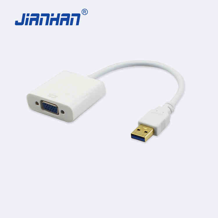 东莞江涵品牌公司江涵电子3.0USB TO VGA数据线  手机数据线  电脑数据线