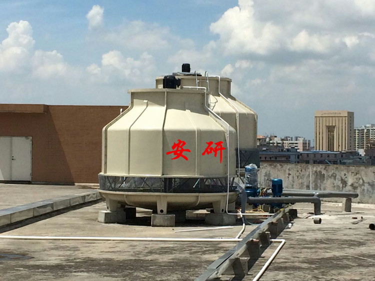175T玻璃鋼冷卻塔廠家—中央空調(diào)專用圓型冷卻塔