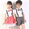 圣浪服饰供应幼儿园园服短袖衬衣制服套装定做