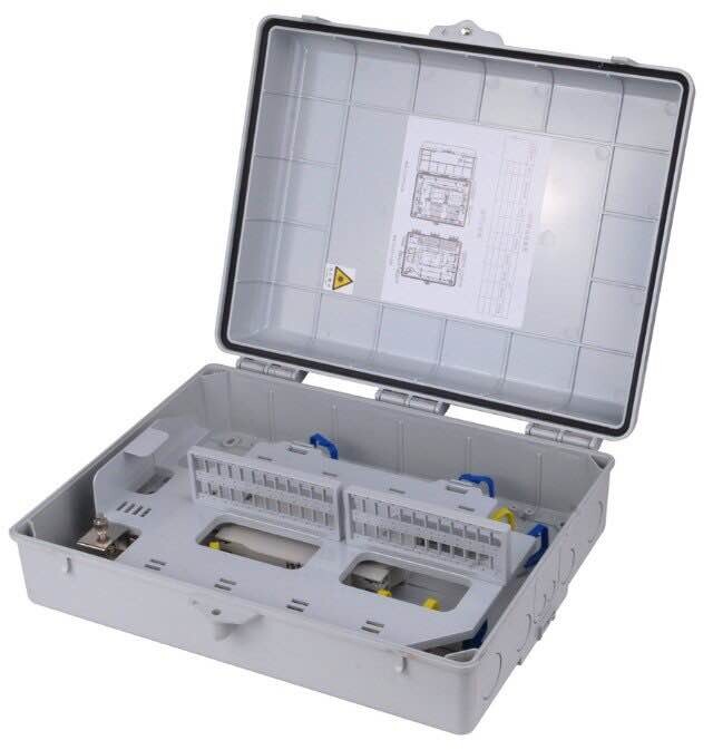 供应成都市光纤入户工程48芯塑料光纤分纤箱 插片/盒式  48芯光纤入户分纤箱  光缆分纤箱