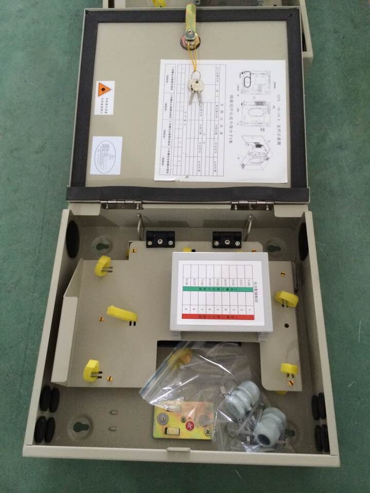 供应湖北通信工程16芯光分路器箱 SMC冷轧板材质  光纤分纤箱  光分路器分纤箱  16芯光分路器分纤箱