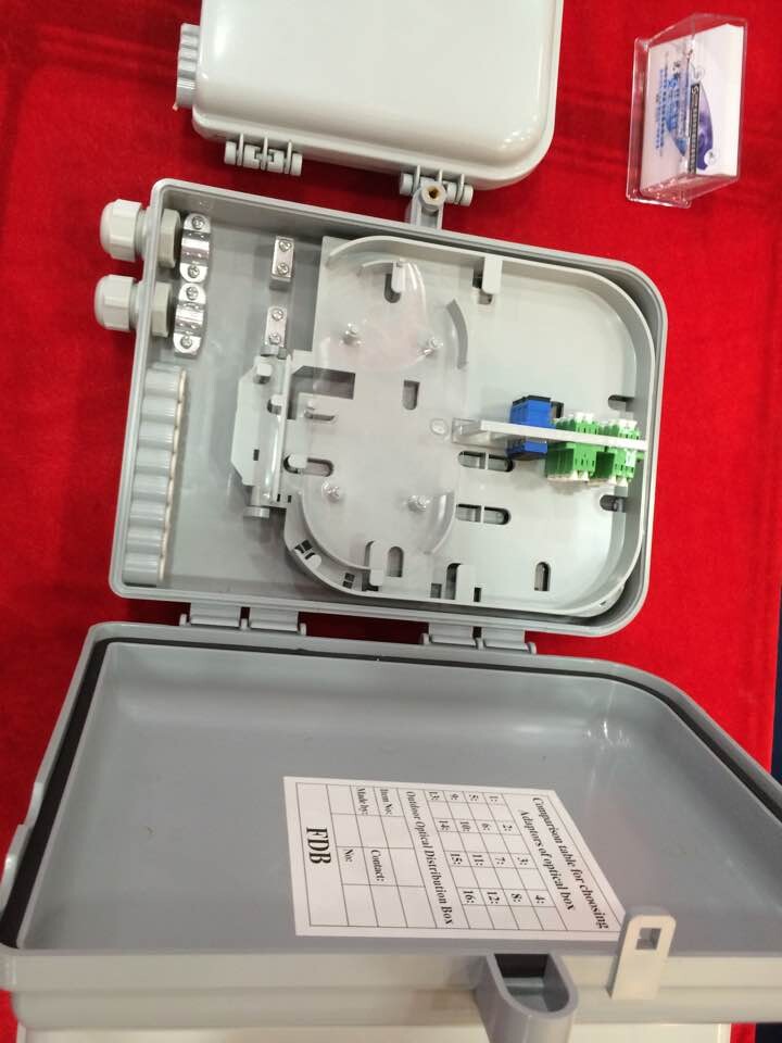 8芯法兰机架式塑料光纤分纤箱 12芯塑料法兰机架式光纤分纤箱  电信分纤专用箱  8芯塑料光纤分纤箱  光纤入户分纤箱