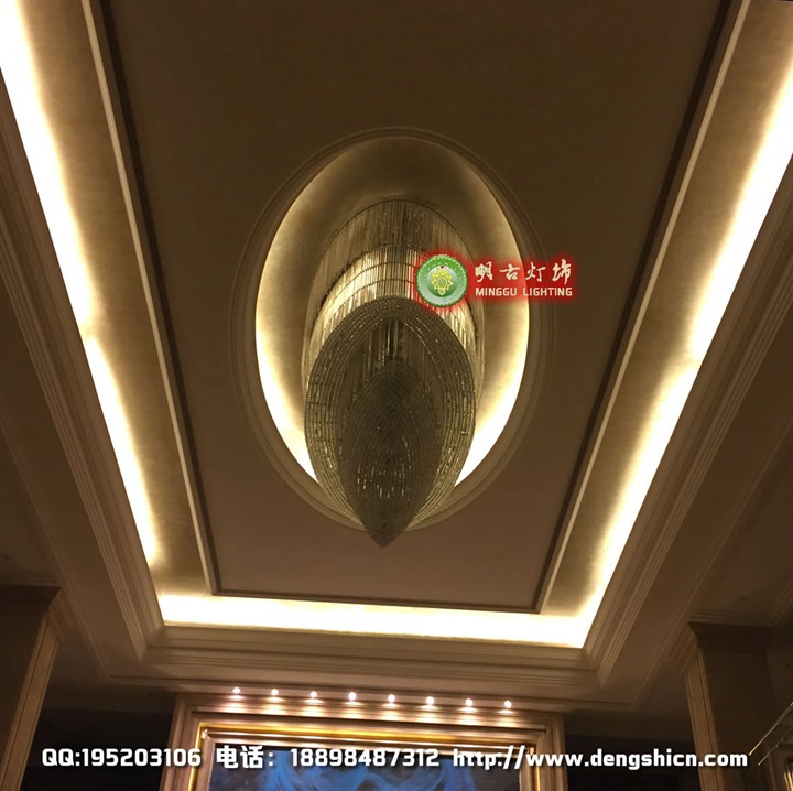 乐山酒店工程灯具 国际酒店工程灯具 酒店大堂灯具定制  酒店灯具  酒店水晶灯具