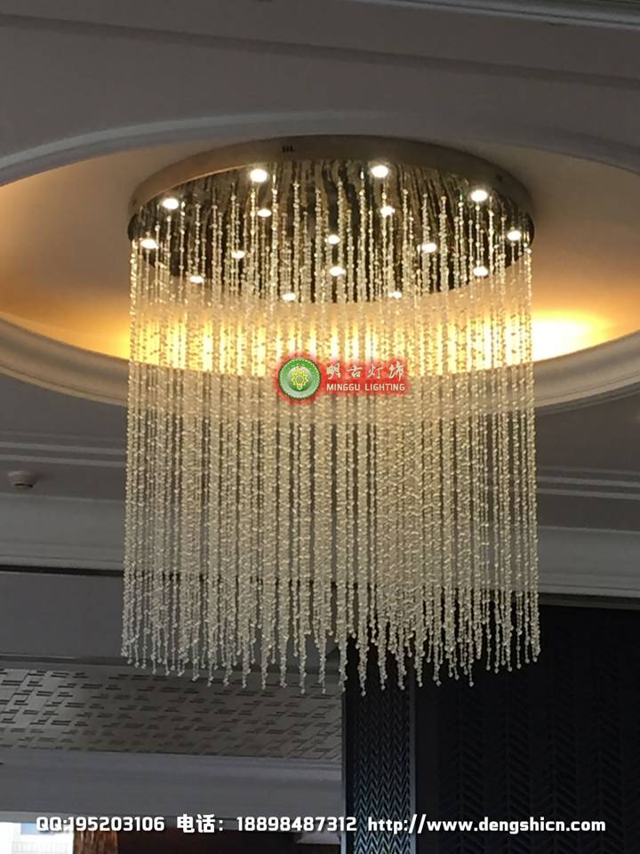 乐山酒店工程灯具 国际酒店工程灯具 酒店大堂灯具定制  酒店灯具  酒店水晶灯具