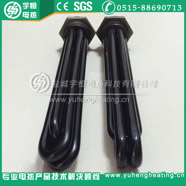 带特氟龙涂层耐腐蚀加热管  腐蚀性加热管  特氟龙涂层加热管  法兰加热管
