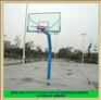 户外圆管独臂篮球架 中山市地埋式篮球架安装 篮球柱直销