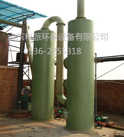 玻璃鋼吸收塔，山東泰安玻璃鋼吸收塔參數(shù)型號