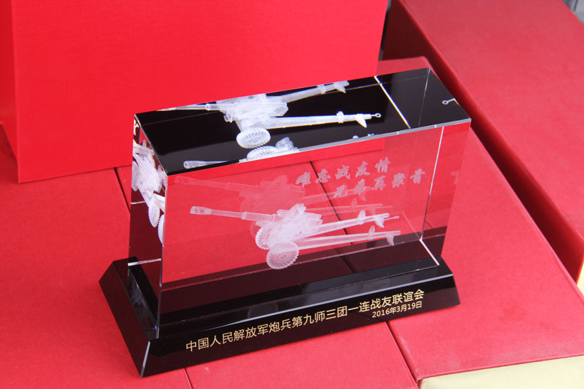 部队成立纪念品舰艇模型水晶内雕战友聚会纪念品  老战友聚会纪念品  部队纪念品  水晶3D立体内雕