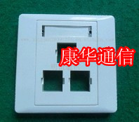 供应3口SC双工光纤面板 SC3口RJ模块网络面板  3口光纤面板  3口网络面板