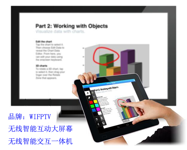 多屏无线互动演示一体机，无线同屏交互式一体机