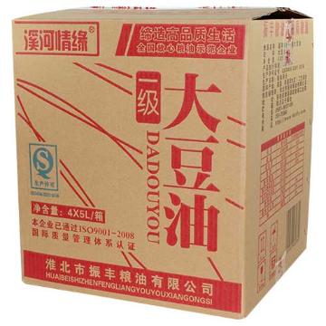 5L溪河情缘一级大豆油  餐饮粮油批发
