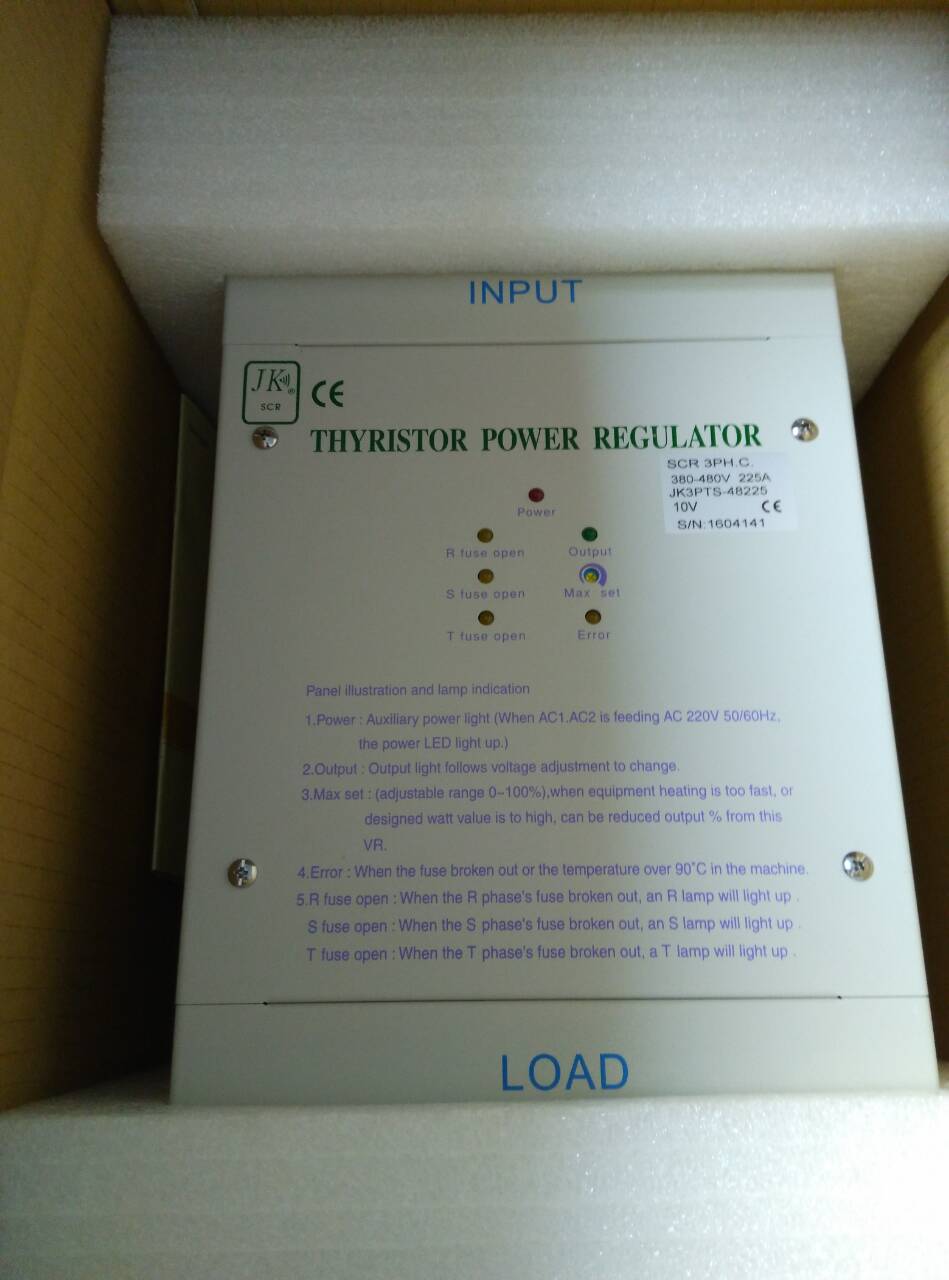 台湾积奇JK变压器负载SCR调功器JK3PTS-48225  JK调功调压器  JK积奇SCR  台湾JK积奇SCR